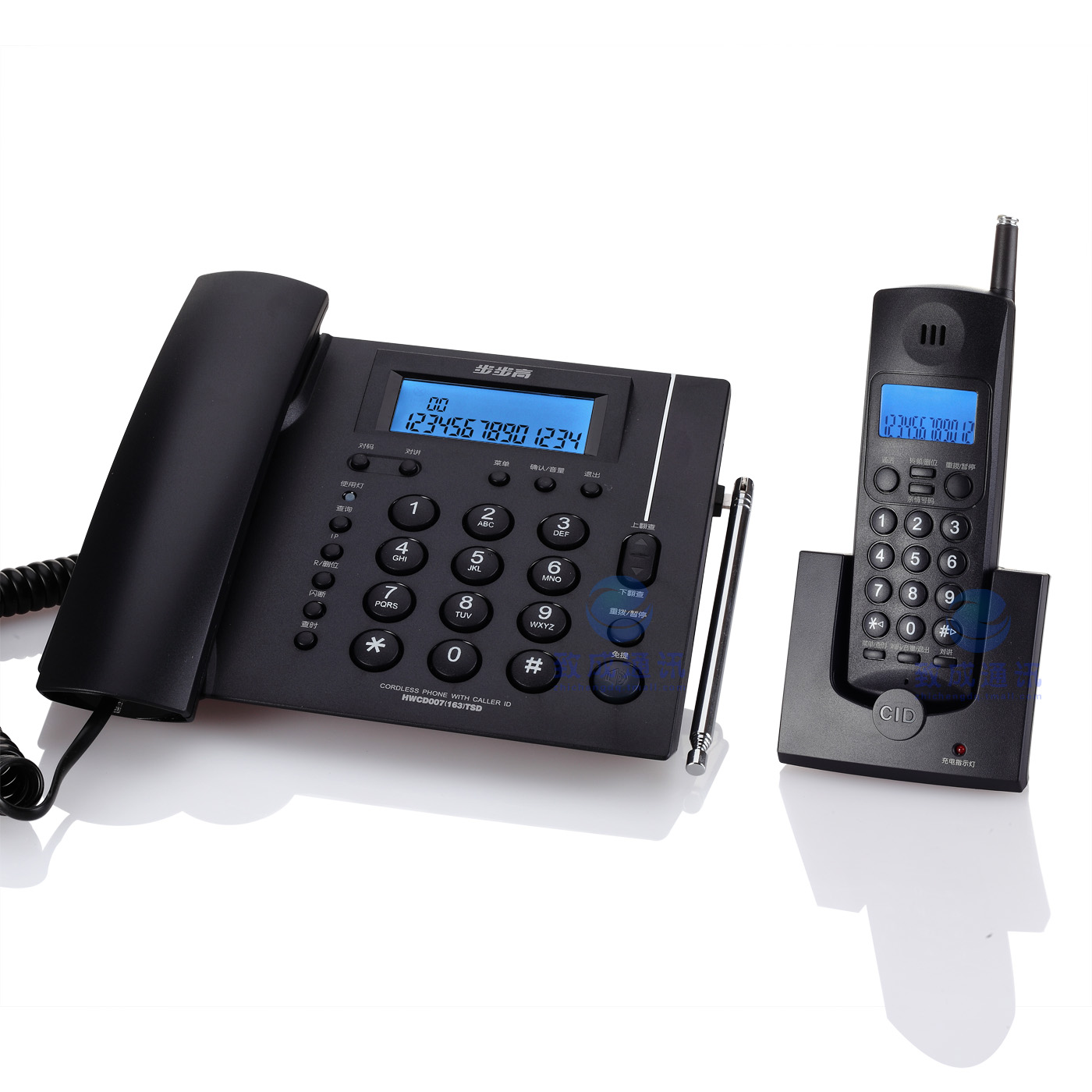 步步高 电话机 W163 无绳电话子母机 家用无线座机 固定电话 包邮