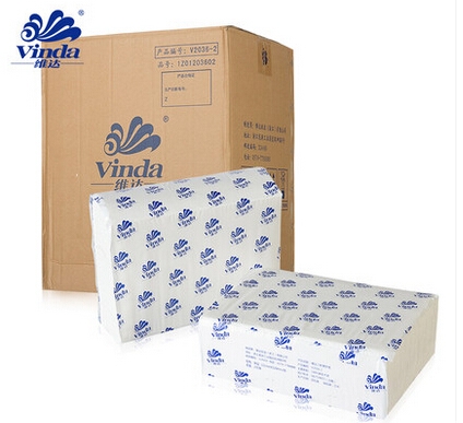 维达商用纸巾 擦手纸V2036-2 高档纸巾 卫生间吸水纸 全木桨纸巾